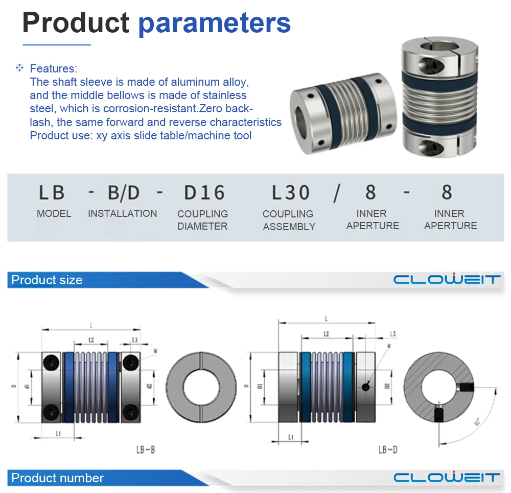 de liga de alumínio tamanhos d32l42 6mm a 15mm para conexão em torno