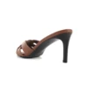 Summer Plus Size 35-44 Fashion Women's High Heels Leather Open Toe Square Head Fish Mouth Shoes Elegant Party Slippers 5