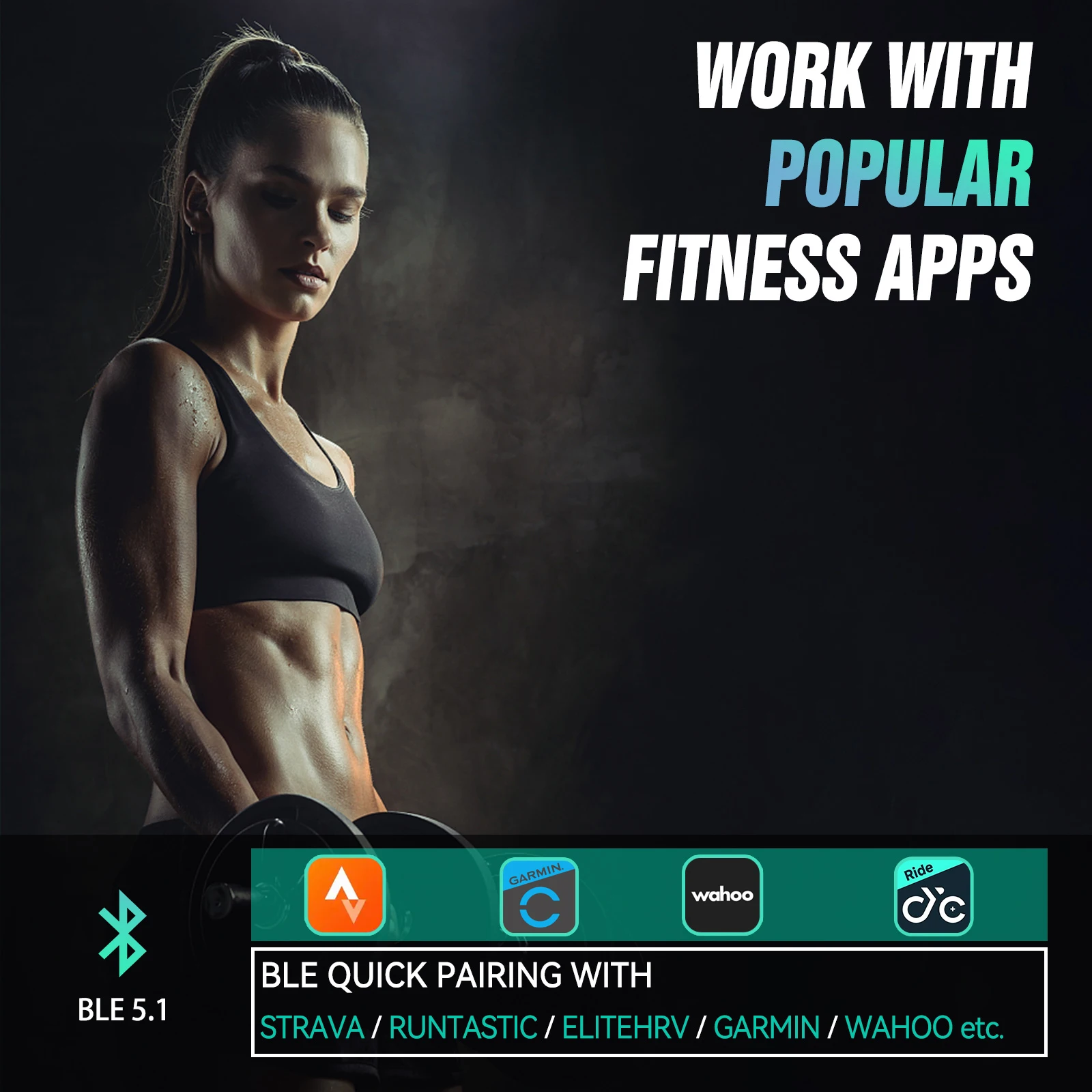 CYCPLUS 심박수 센서 완장 손목 벨트 BLE ANT + 무선 GPS 자전거 컴퓨터 용 피트니스 모니터