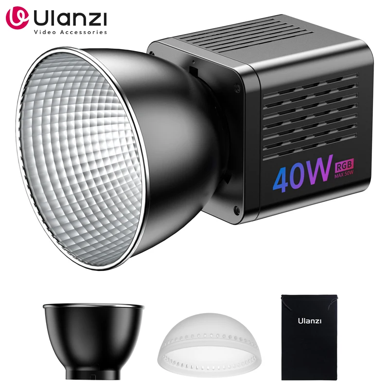 Ulanzi L024 40W RGB COB Video Light 0-359° RGB Full Color