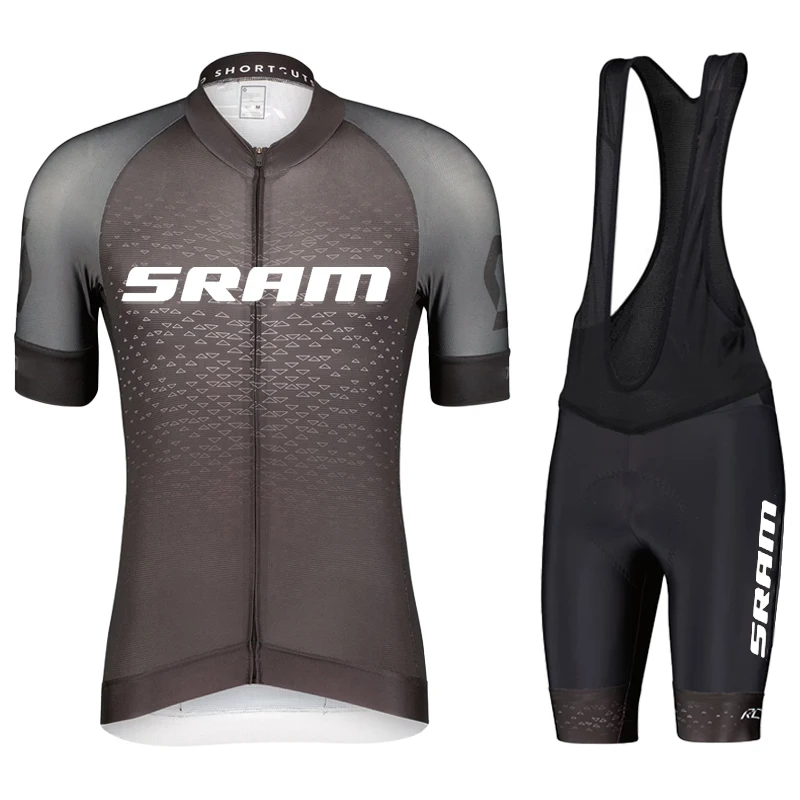 Men's Bike Clothing SRAM Man Cycling Pants Gel Clothes Cycle Jersey Spring Summer Uniforms Tricuta Mtb Bicycle Mens Jacket Set 3