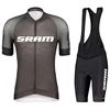 Men's Bike Clothing SRAM Man Cycling Pants Gel Clothes Cycle Jersey Spring Summer Uniforms Tricuta Mtb Bicycle Mens Jacket Set 3