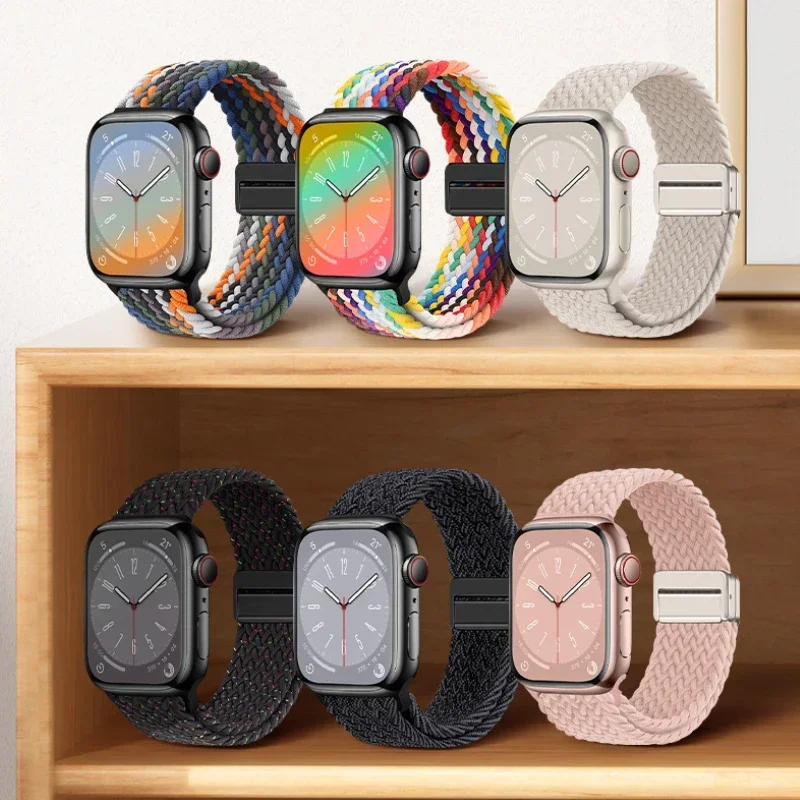 Premium Nylon Braided Loop Strap with Magnetic Closure