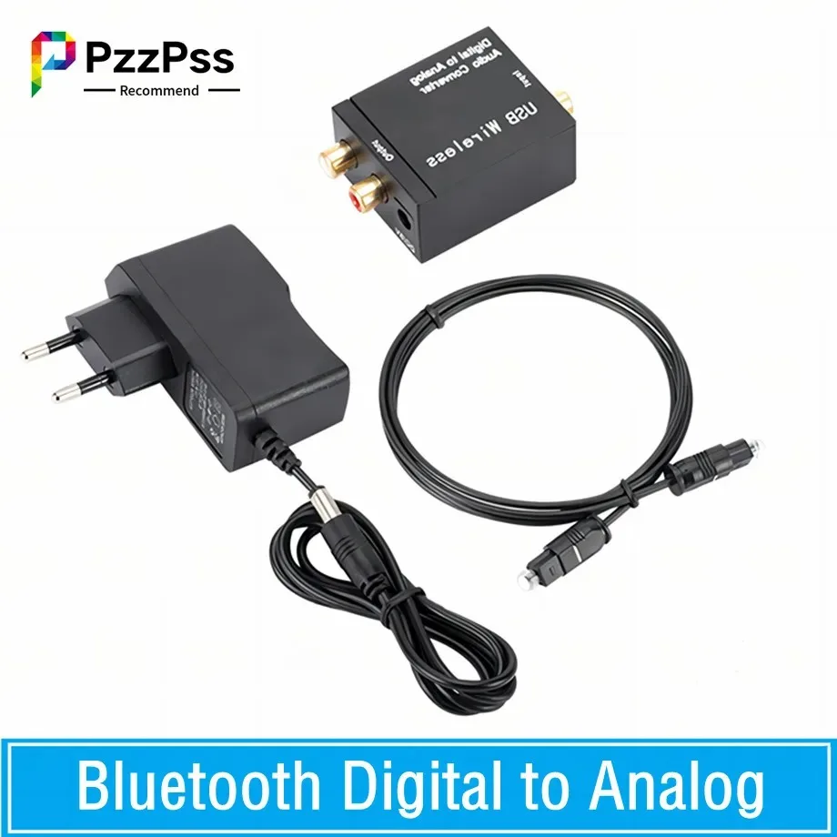 Bluetooth Digital to Analog Audio Converter Adapter Amplifier Decoder Optical Fiber Coaxial Signal to Analog DAC Spdif audio adapter audio converter adapter audio converter audio decoder audio converter amplifier