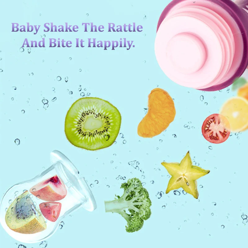 Fresh Food Nibbler Baby Pacifiers Safe Baby Supplies Nipple Teat Pacifier Bottles Vegetable Fruit Feeding Nipple Soothe