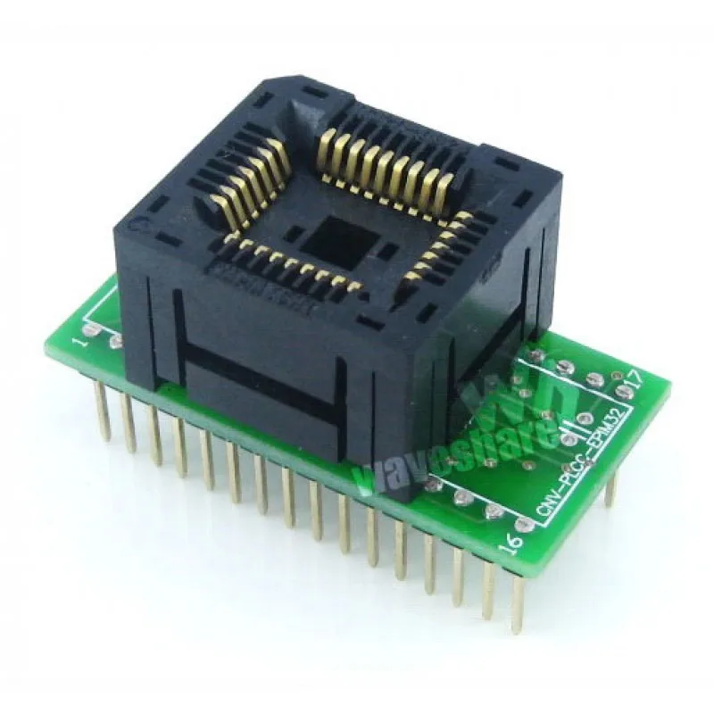 

1,27 мм Шаг PLCC32 к DIP32 (A) Yamaichi IC Программируемый адаптер для PLCC32