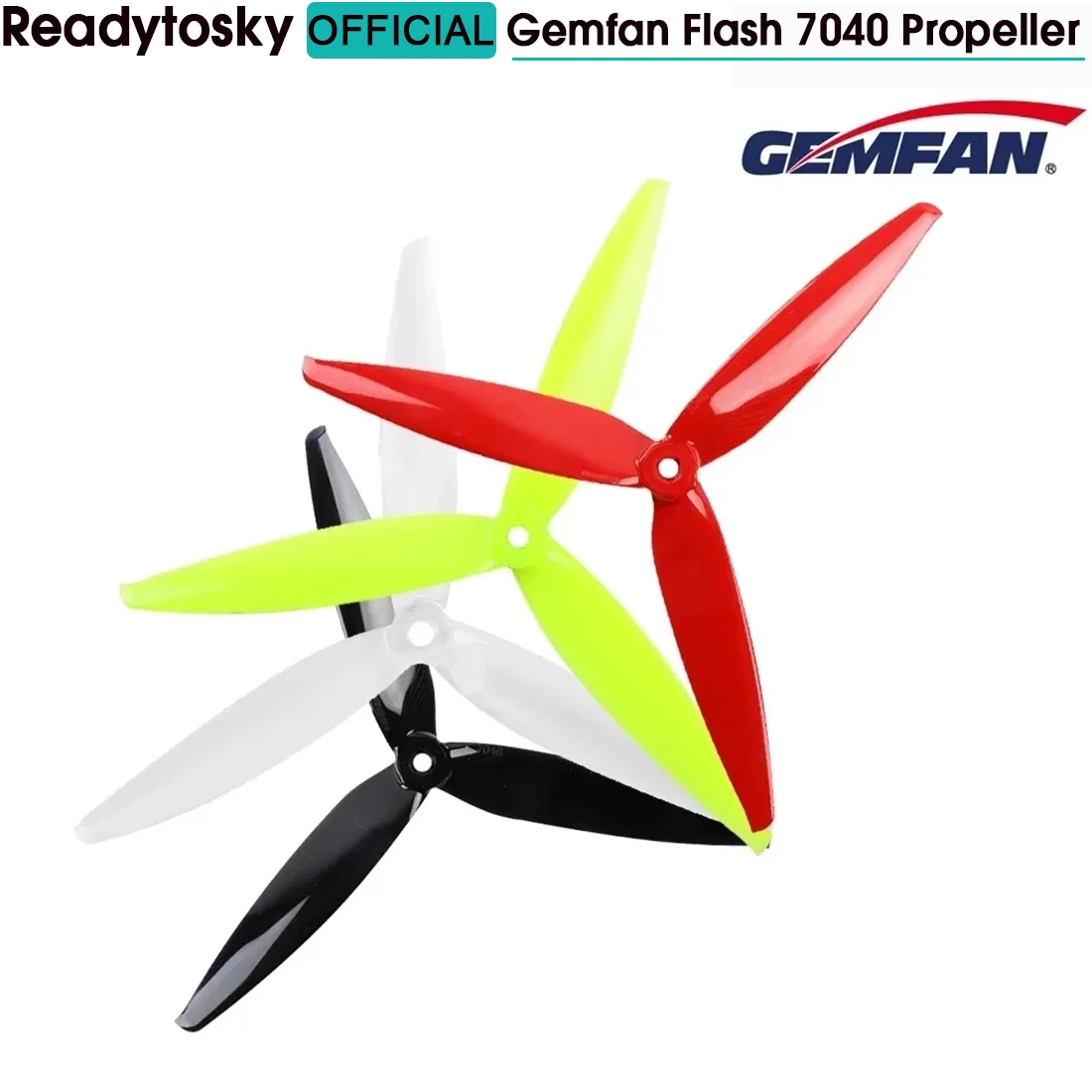 

10 пар Gemfan Flash 7040 7X4X3 3-Blade PC Propeller CW CCW Для RC FPV Freestyle 7 дюймов Long Range LR7 дроны DIY части