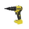 HIFESON Electric Rivet Gun Rechargeable Automatic Rivet Nut Gun Riveting Tool Nut Head M3-M10 Without Battery 6