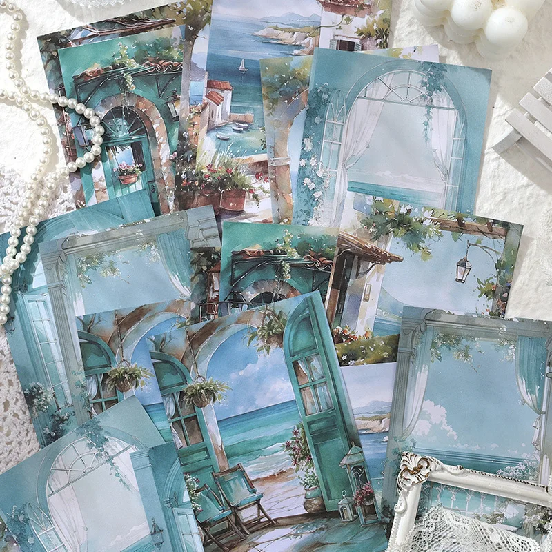 30 pcs Window scenery collage Notes Vintage stickers Non-adhesive material decorative paper hand made Collage material scrapbook paper,scrapbooking material,scrapbook materials,diy craft materials,scrapbooking paper,scrapbooking stickers