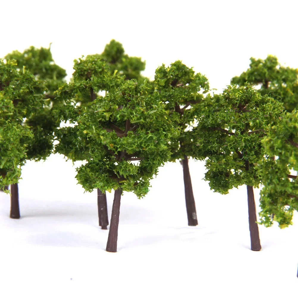 Deep Green Model Tree N Gauge Railway Building Scenery Layout 5cm Green Train Railroad Architecture DIY Crafts 40pcs ornament crafts miniature ornament miniature tree ornament model tree ornament