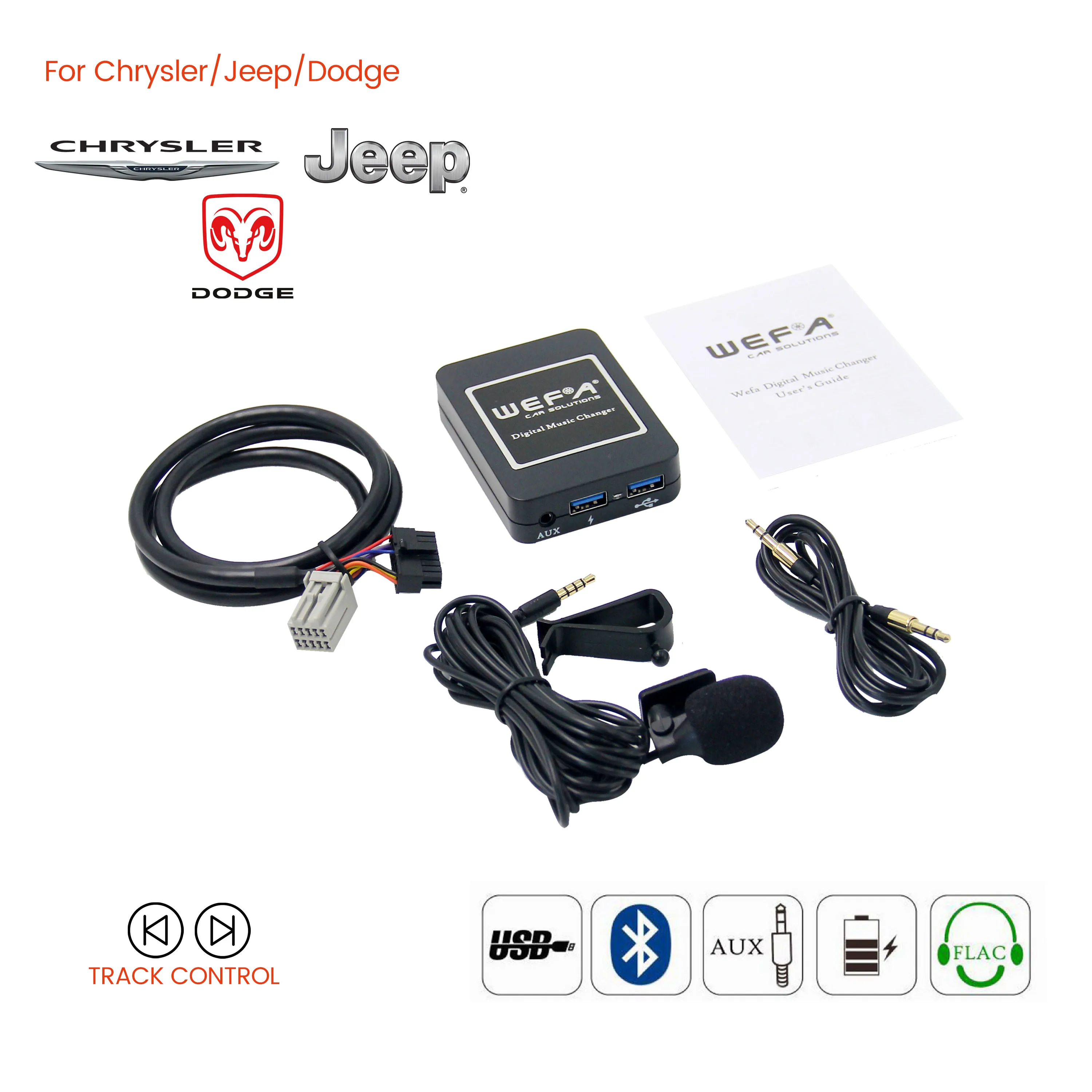 Hi-Res Bluetooth USB AUX car kit interface / audio adapter for