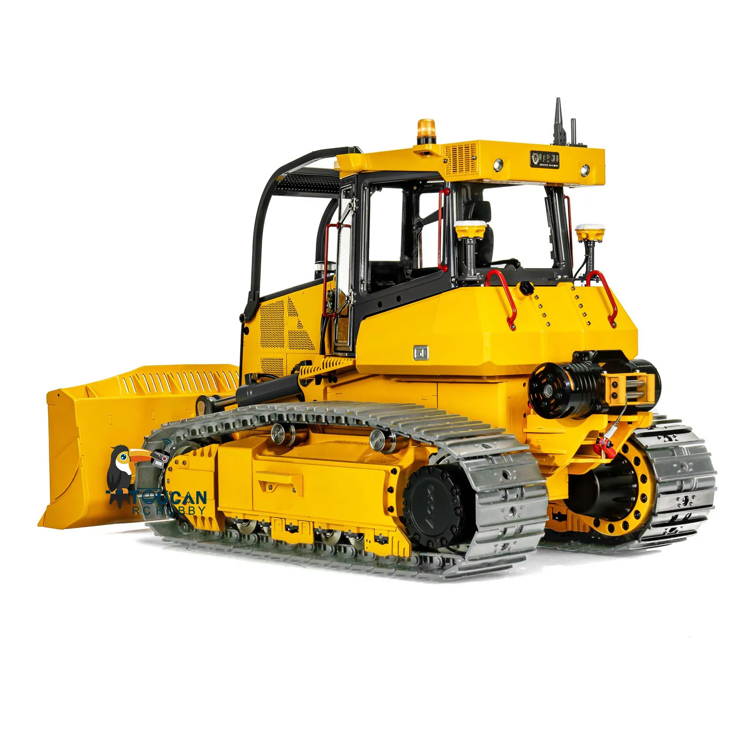 LESU Aoue 850K 1/14 RC Hydraulic Dozer Metal Painted Assembled Bulldozer Construction Truck Model Light Outdoors Toy TH22776 3