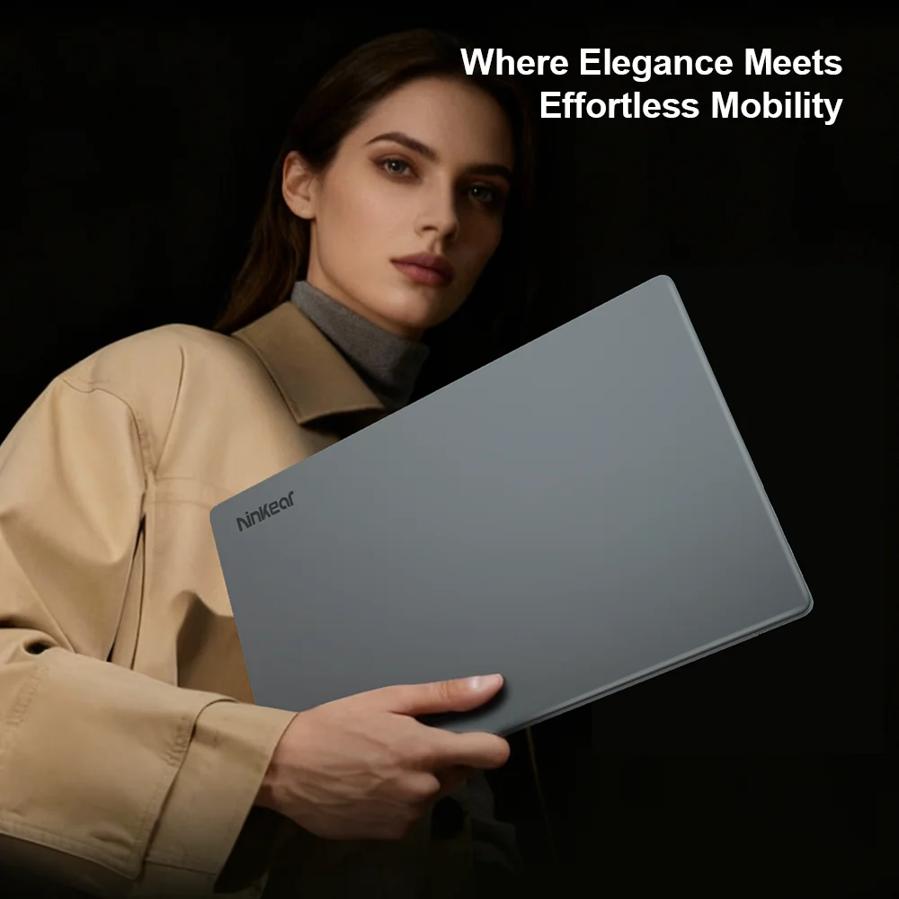 Ninkear A15 Pro Laptop, 15.6-Inch Fhd Ips, Amd Ryzen 5 5500U, 16GB DDR4 RAM, 512GB SSD, Wi-Fi 6, Backlit Keyboard, Fingerprint Reader, 65W Usb-C Fast Charging, 1.6kg Lightweight Design for Work and Study