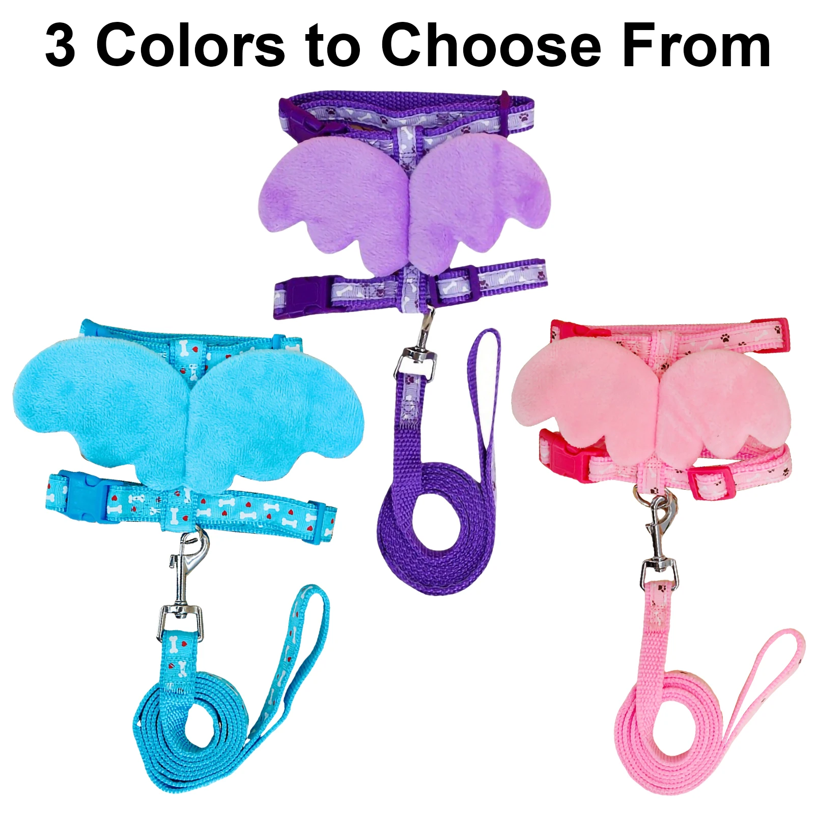 

Милые шлейки с крыльями для кошек, набор шлейки и поводков для домашних животных, для кошек, щенков, кроликов, аксессуары для животных