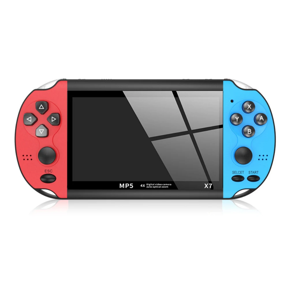 Handheld Game Console 4.3inch Display 128bit Nostalgic 8G Double-rocker Classic Game Retro Mini Handheld MP5 Video Game Console 