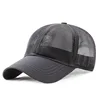 New Men Big Head Mesh Baseball Cap Big Size Trucker Hat Breathable Sun Caps Adjustable High Quality 2