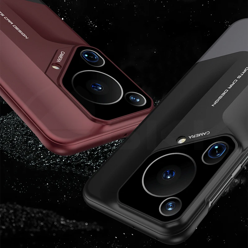 Shockproof Plastic Supercar Style Case For Huawei Pura 70 Ultra Pro Plus 2 in 1