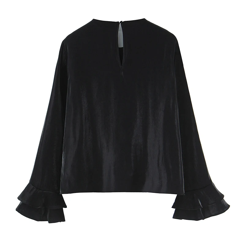 Women's Blouse Top Spring Autumn New Long-Sleeve Layered Decorative Loose Shirts And Blouses Top Casual Fashion Versatile Style