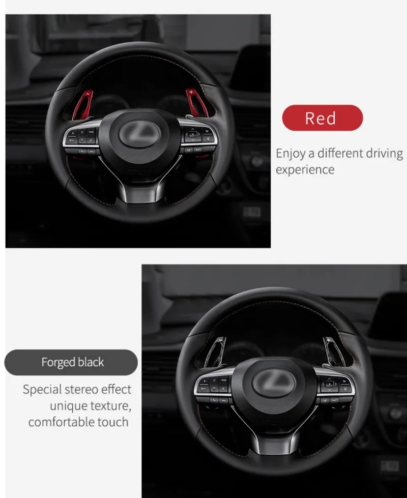 T-carbon Steering Wheel Paddle Shift For Lexus GS250 ES250 RX250 RX Shift Extension Paddles Shifter