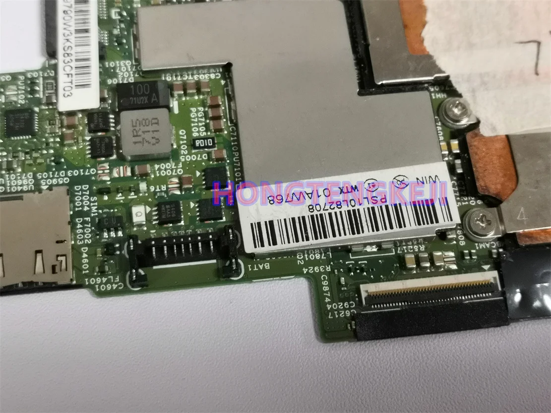 I5-7Y57 8GB 01AW768 For Lenovo ThinkPad X1 Tablet Computer Motherboard Integrated Graphics Card 448.0AQ04.0051