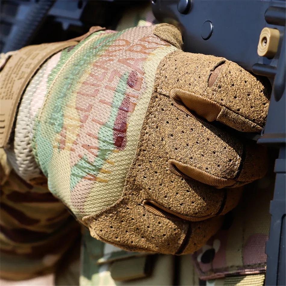 Tactical Gloves Men Airsoft Full Finger Gloves Outdoor Touchable Hiking Cycling Combat Shooting Camouflage Anti-Skid Mittens finger gloves sports gloves tactical gloves