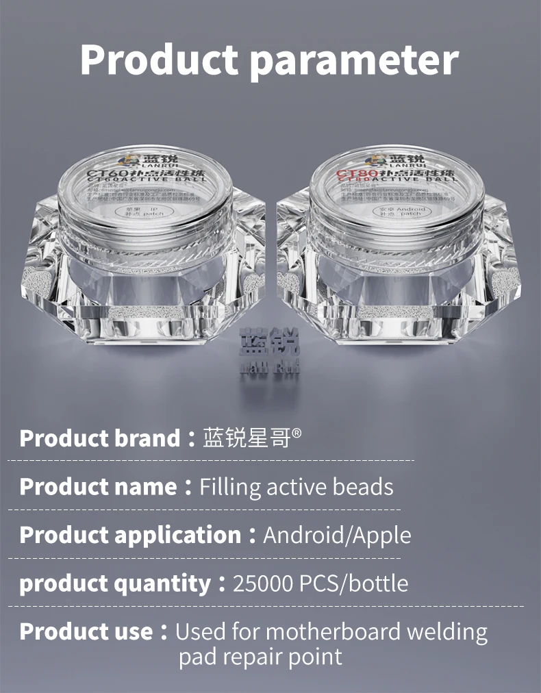 Sfere Per Reballing Chip 25.000 Sfere Di Saldatura BGA 0,5 Mm - Foto 9