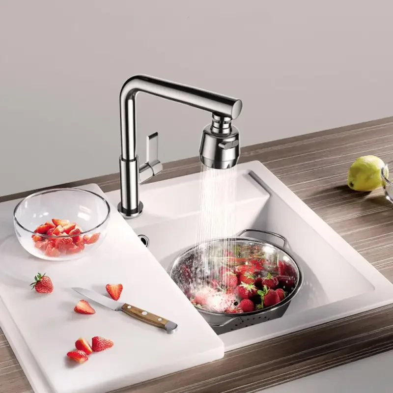 Kitchen Faucet Adapter 2/3 Modes Universal 360 Rotation Faucet Filter Extenders Kitchen Gadgets Spray Water Saving Tap Nozzle