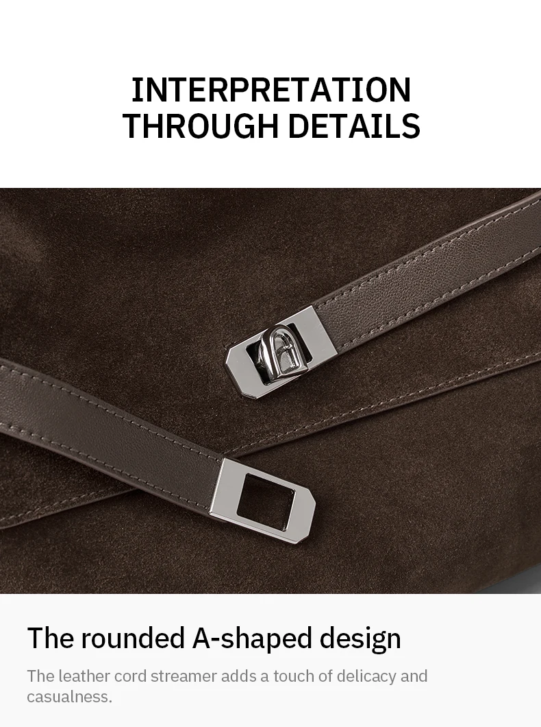 Split leather tote, flat lay