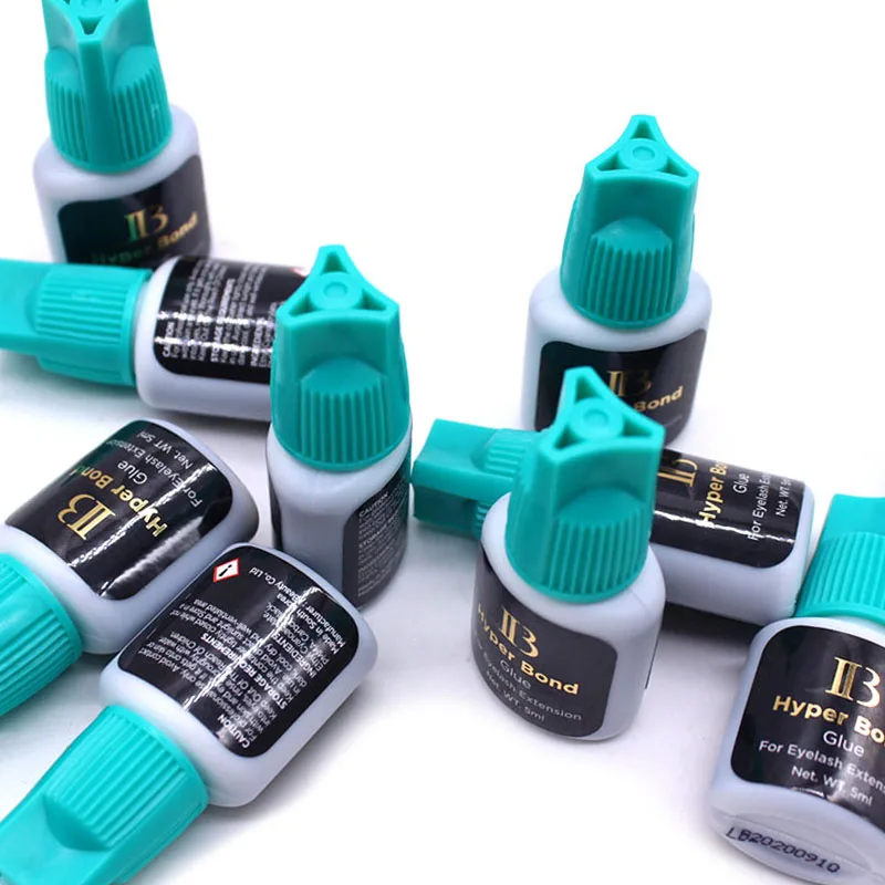 10 Bottles  IBeauty Hyper Bond Glue for Eyelash Extensions Professional 5ml Korea Cyan Cap False Lash Adhesive Makeup Tools 4