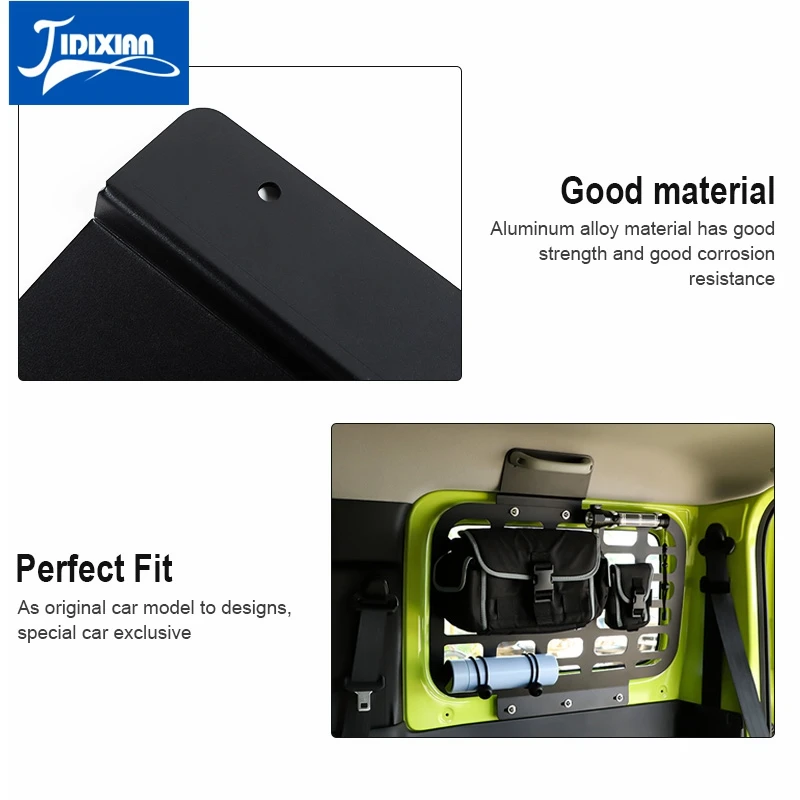 JIDIXIAN Car Trunk Shelf Storage Bracket Luggage Rack for Suzuki Jimny Up Rear Racks Accessories