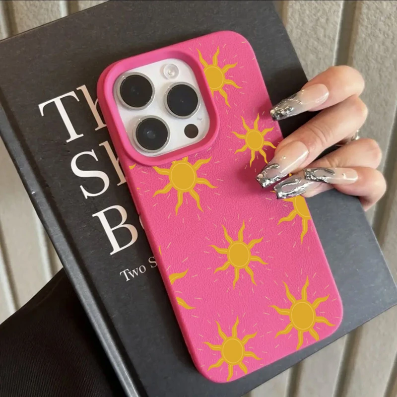 Yellow Sun Minimalist Vibrant Pattern Shockproof Phone Case