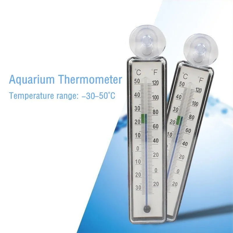 Smart Aquarium Thermometer Glass Meter Floating Fish Tank Water Temperature  With Suction Cup Aquarium Accessories