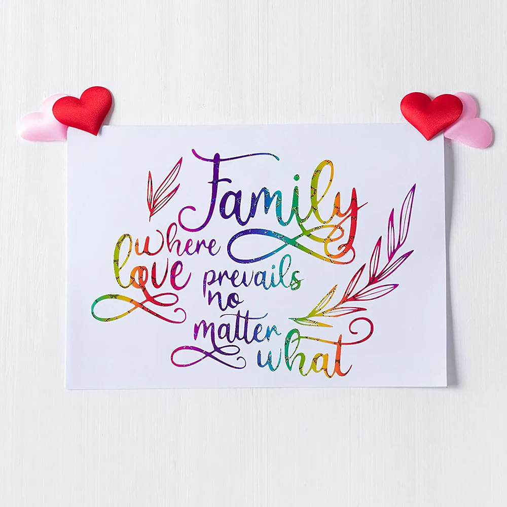 Holographic Rainbow Adhesive Vinyl for Indoor & Outdoor Holiday Decorations