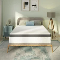 8 Inch Maxima Hybrid Mattress, Full Size, Cooling Gel Infused Memory Foam and Innerspring Mattress, Bed in a Box, White & Gray 1