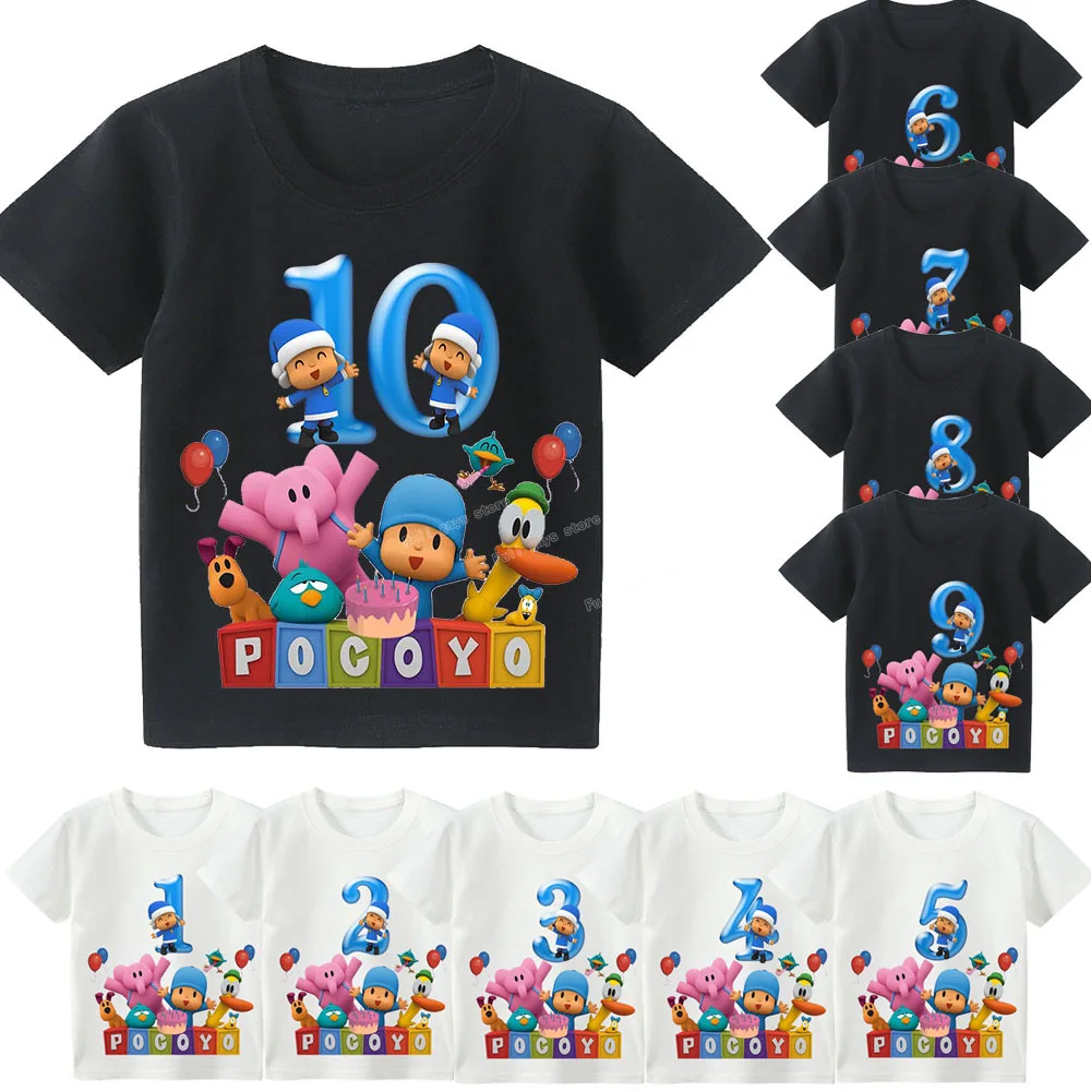 Pocoyo Kids Happy Birthday T shirt 
