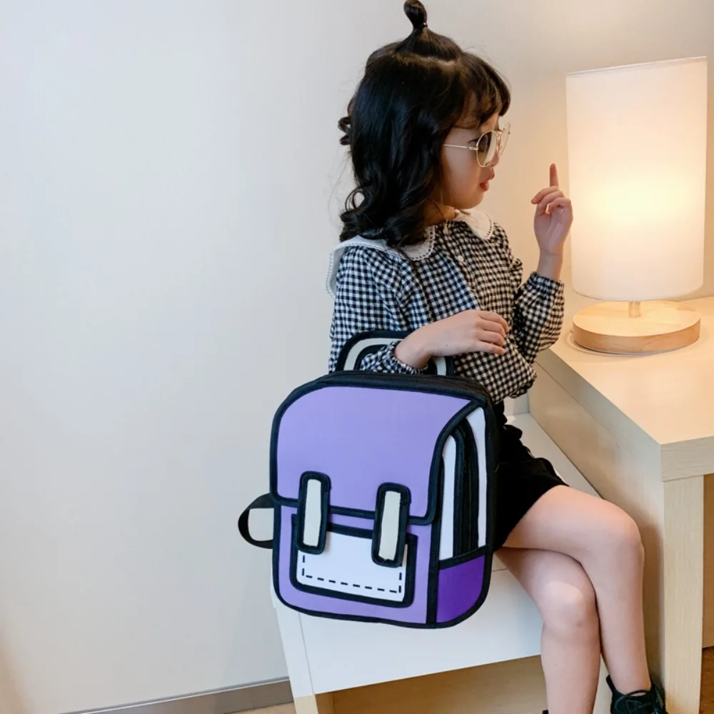 Student Backpack 2d Backpack Review Y2K Cute 2D Drawing Cartoon