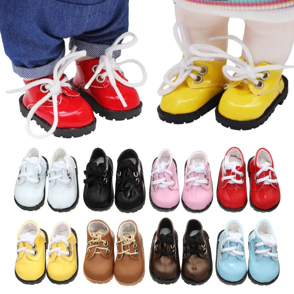 Bright Leather Doll Shoes and Mini Clothing Fashion Set