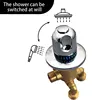 Bathtub split faucet, jacuzzi faucet, three-piece water divider, transfer valve, hot and cold water switch accessories 2