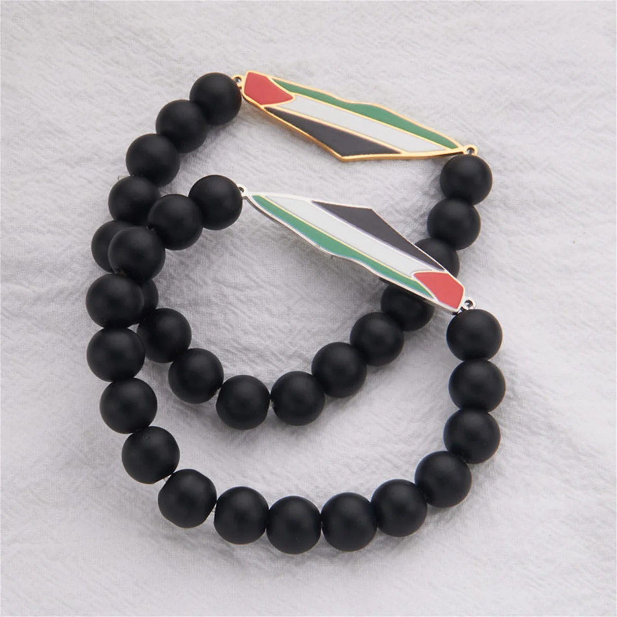 Palestinian flag map in Arab map stainless steel black bracelet bracelet jewelry stainless steel bracelet