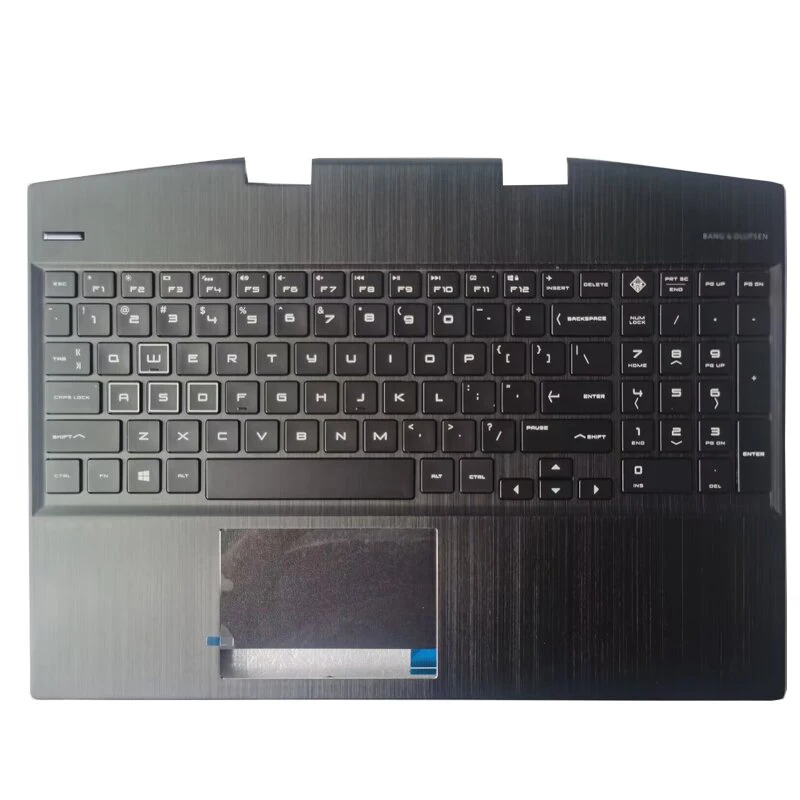 

Новая клавиатура RGB US для HP OMEN 15-DH 15-DH000 TPN-C143 с подставкой для рук, верхняя крышка, чехол с Цветной подсветкой