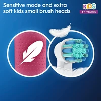 Oral-B Kids Electric Toothbrushes Rechargable Ratate Waterproof Gentle Timer Brush for Children Ages 3+ Replace Toothbrush Head 5