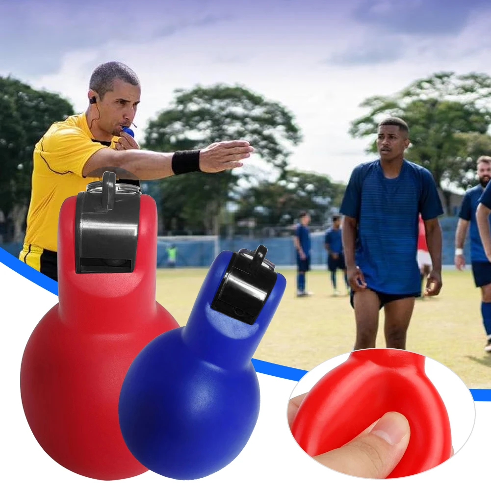 Description Picture 6 of item1-5PCS Hand Squeeze Whistle Loud Crisp Sound Whistle Coach Safety Survival Whistle Portable for Basketball Walking Football