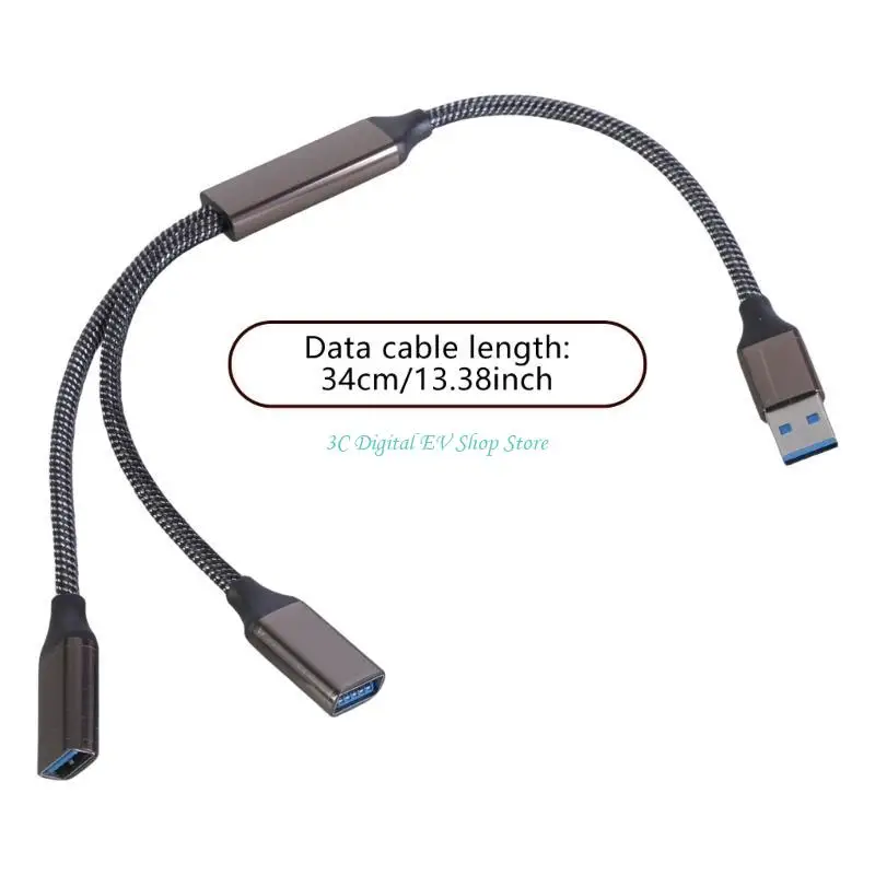 효율적인 충전 및 데이터 전송을 위한 E74D 고속 USB3.0 Y 분배기 허브 케이블