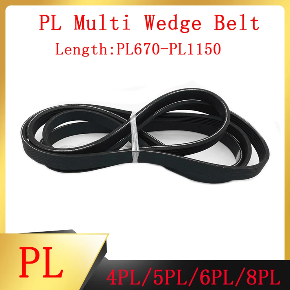 1PCSPLTypeRubberMultiWedgeBeltLengthPL670PL1150WedgePitch4
