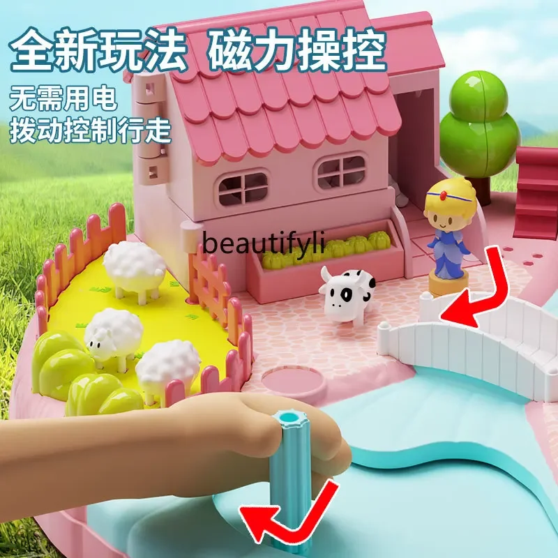Toy girl 3 a 6 year old girl magnetic play castle birthday gift