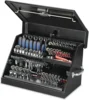 22.5-Inch Portable TRIANGLE Toolbox – Heavy-Duty Steel Construction – Metric and SAE Storage Chest 4