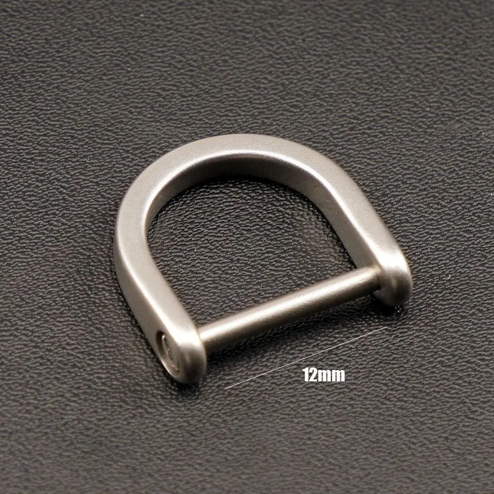 Titanium Alloy Buckles 3 Sizes High Quality Horseshoes D Bow Staples Shackle Key Ring Outdoor Accessories