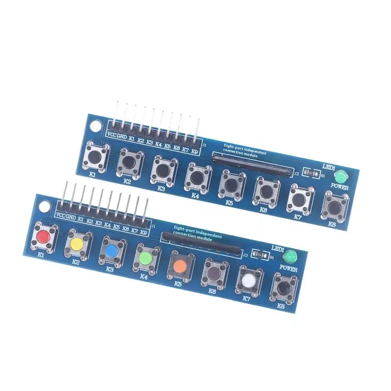 Arduino ARM용 1PCS 8 독립 키 터치 버튼 모듈 LED 표시기 키보드 키패드