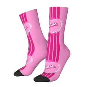 Barbie Men's Crew Socks Unisex Fashion 3D Printed Dress Socks