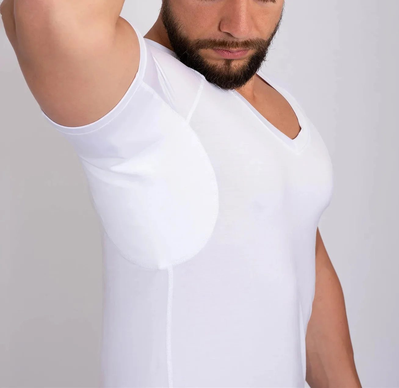 Absorb Perspiration Keep Your Garments Armpit Bone Bry Micro Modal  Sweatproof Undershirt T Shirt - AliExpress
